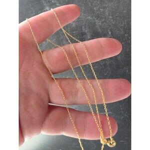 Italian Gold 925 Sterling Silver Chain Necklace Vintage